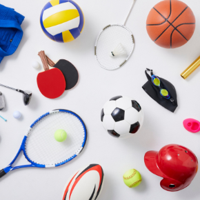 various sports implements